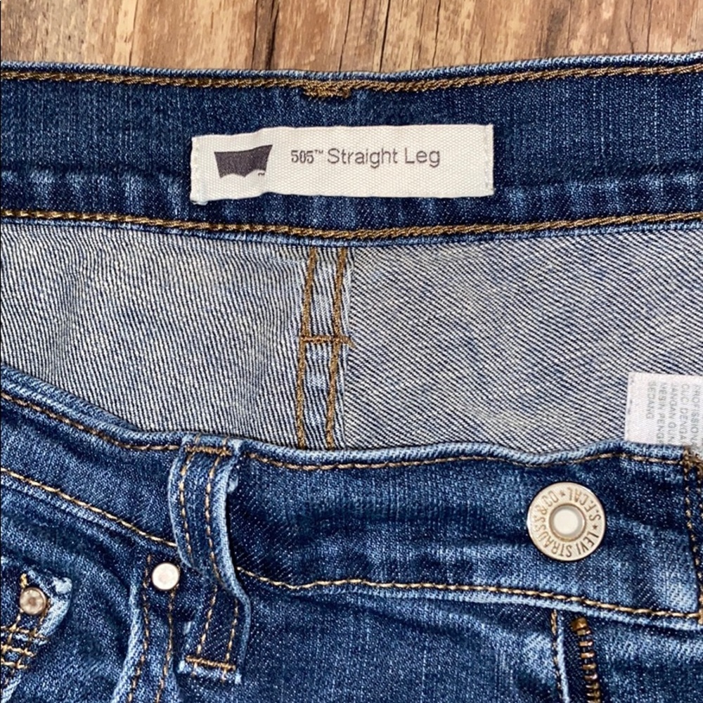 Levis 505 straight leg jeans size 10 medium